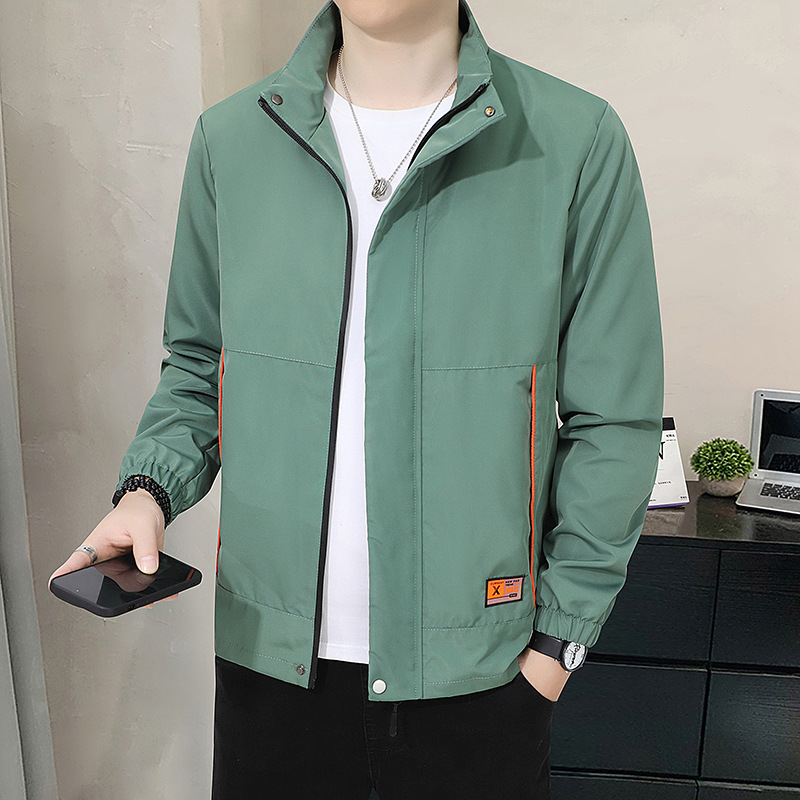Casual Jacket With Stand Collar Autumn Style For Men