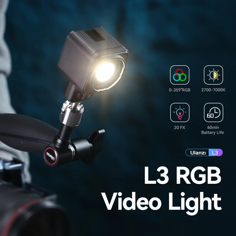 Ulanzi L3 RGB COB Video Light 60W - 2700K-7000K