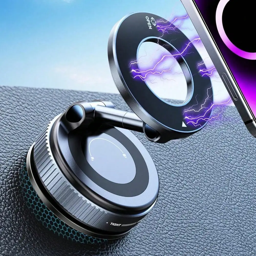 360° Vacuum Magnetic Car Phone Holder Mount